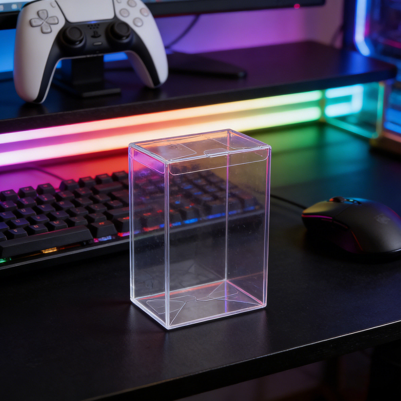 Action Figure Stand - 10 Unidades de Vitrinas Transparentes de