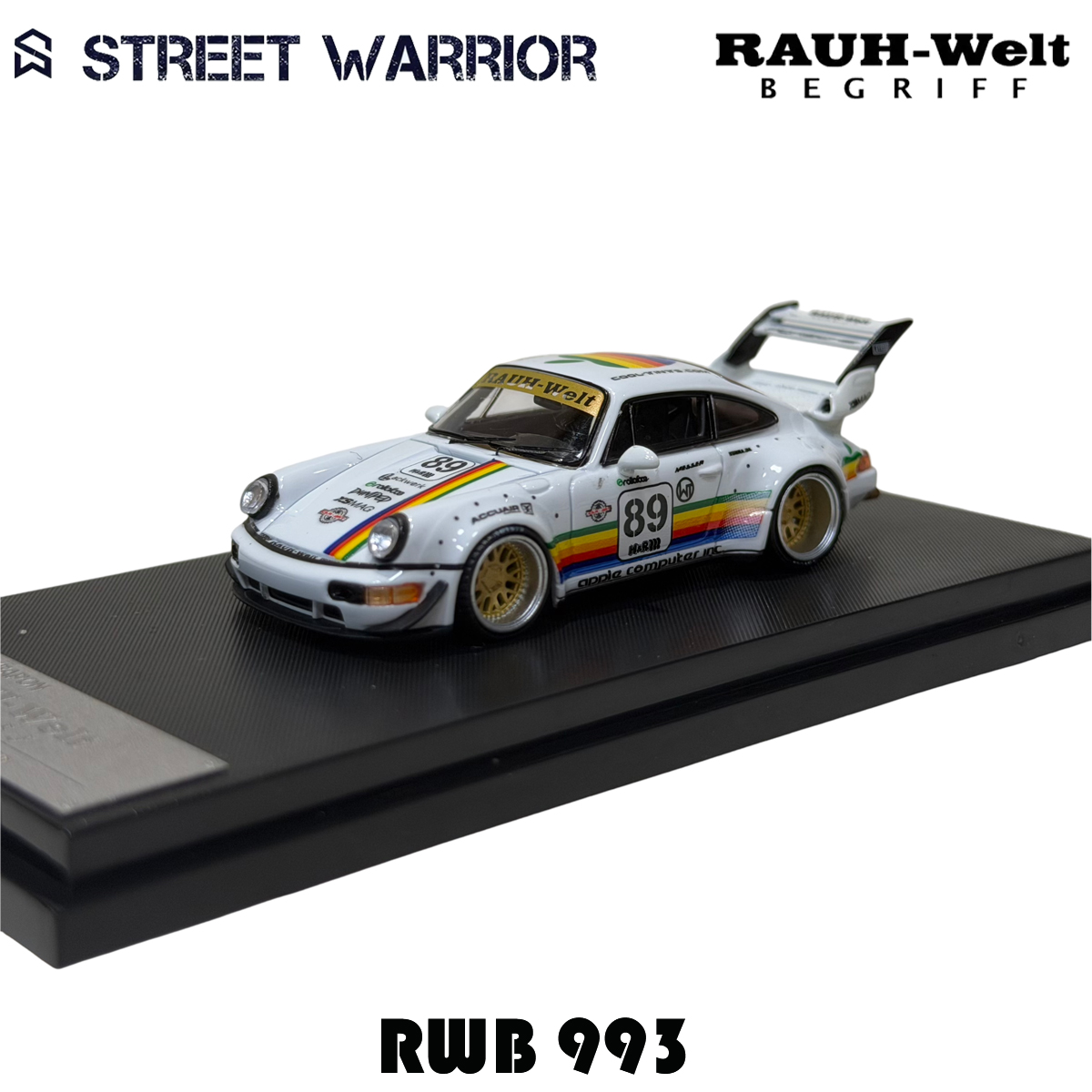 SW En Stock 1:64 RWB 993 Black - Die Cast Car 1 64 reseña y precio